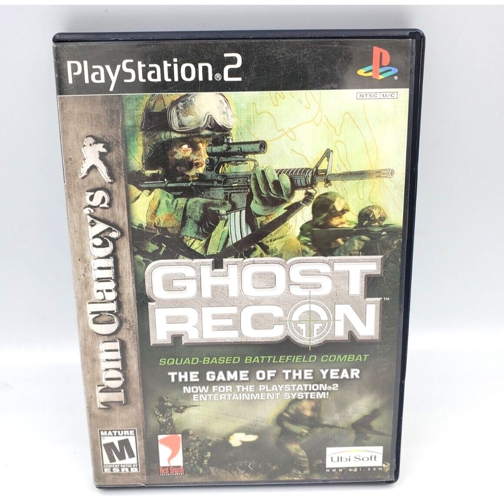 Tom Clancy's Ghost Recon Sony PlayStation 2 PS2 Complete CIB Manual Tested Works